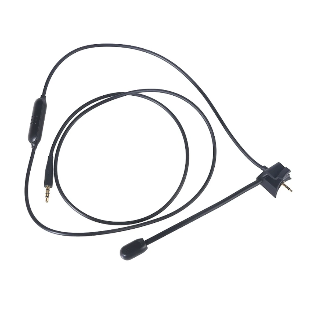 Replacement Audio Cable for QC 35 II QC35 QC35II Headphones with External Microphone Mic Mute Switch Earphone Line