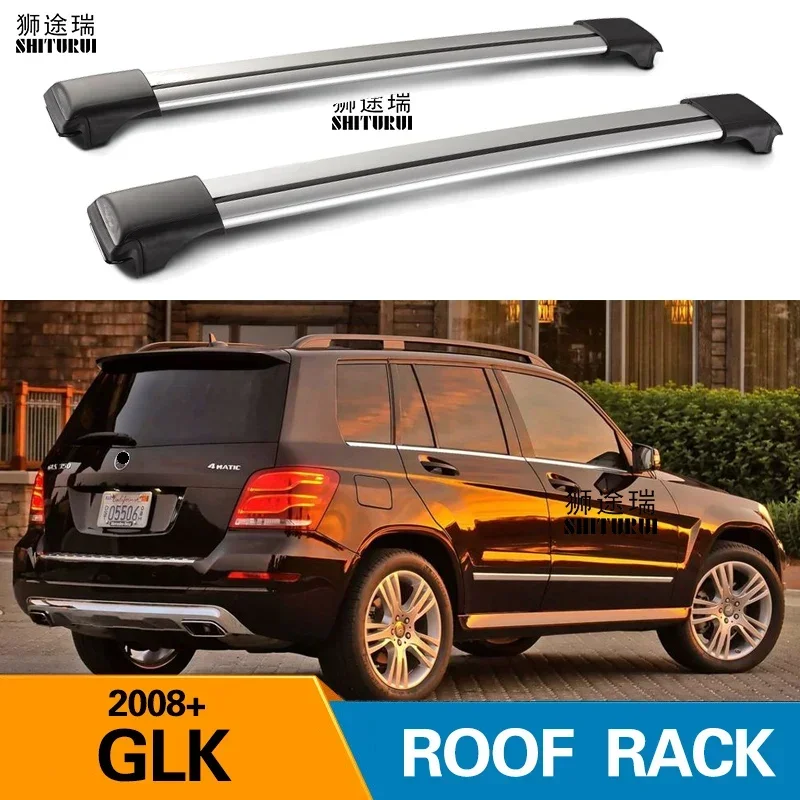 2Pcs Roof Bars for Mercedes-Benz GLK  Suv 5 Door 2008-2021 X204 Aluminum Alloy Side Bars Cross Rails Roof Rack Luggage