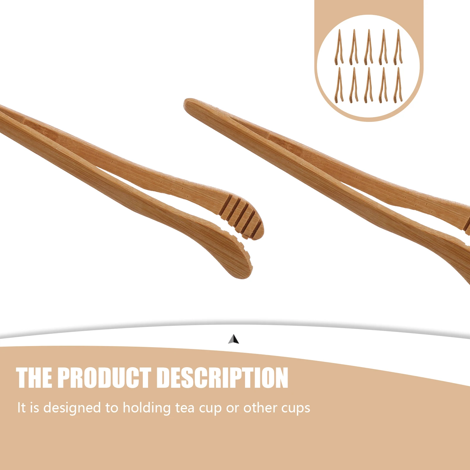 

10 pcs Bamboo Tea Holder Heat Resistant Practical Kitchen Bar Tool Anti Scald Teahouse Accessory Smooth Surface Easy