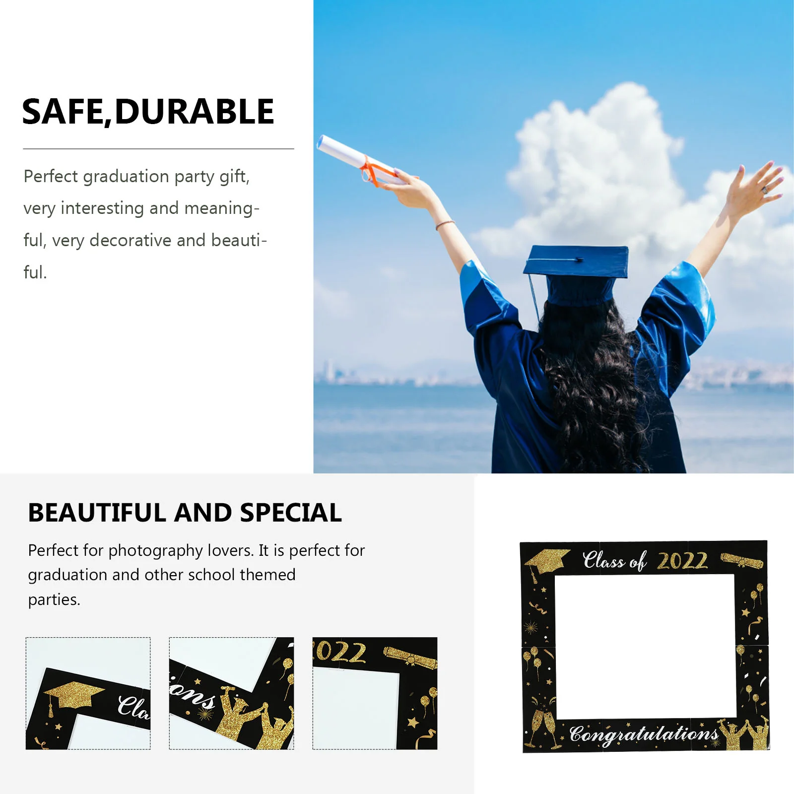 Graduation Season Photo Frame Booth Photography Accessory Prop Props Decorations Taking Tool Foam DIY Selfie Accessories