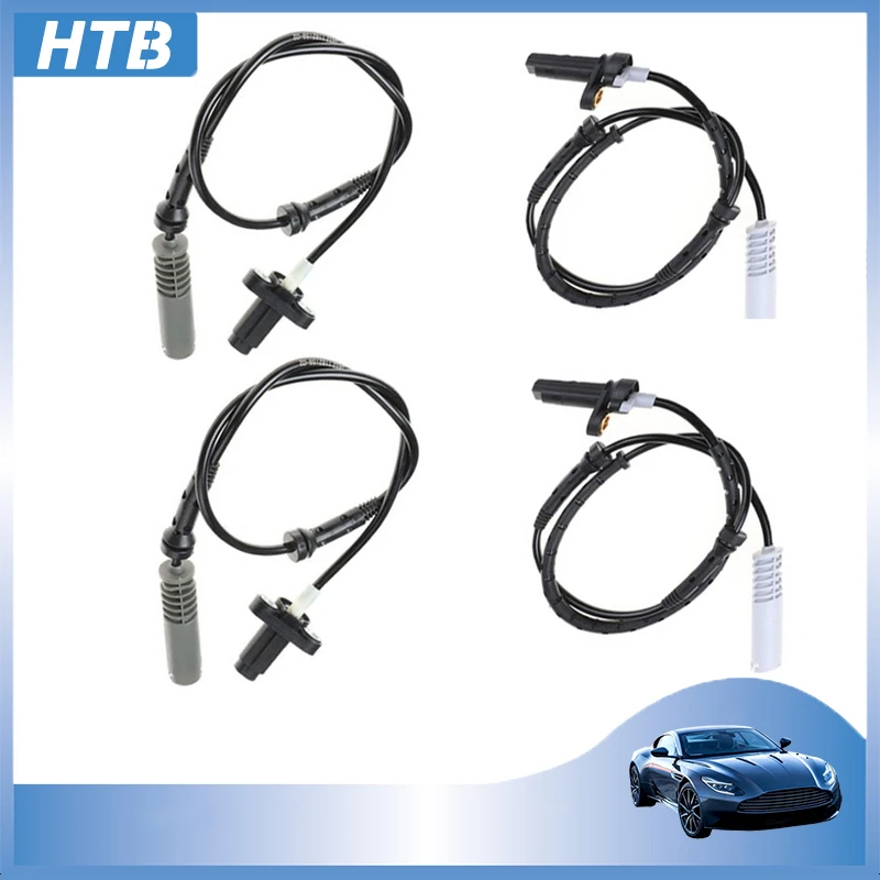 4PCS Front Rear Left/Right ABS Wheel Speed Sensor For BMW 7 E38 730 740 750 728 735 725 New 34521182159 34521182160