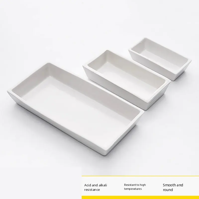 

10pcs Porcelain ark ash dish 60*30 long ark porcelain ash dish burning boat 60*120 square porcelain boat/60*90