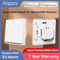 Original Aqara Smart Wall Switch E1 Version Wireless Key Zigbee 3.0 Light Switch Wire With/No Neutral For Xiaomi Home Homekt APP