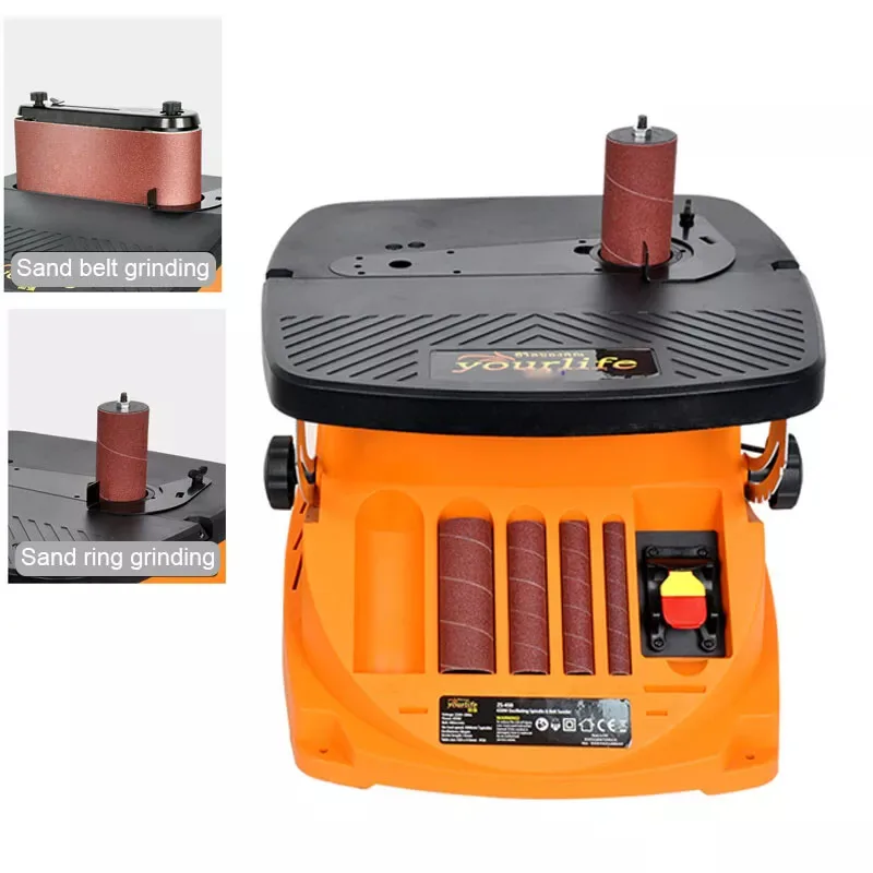 2 in1 Portable Electric Woodworking Sanding Polishing Abrasive Belt Sander Machine Spindle Oscillating Sander 220V