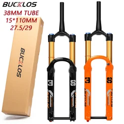 BUCKLOS 15*110MM MTB Fork Fit ENDURO Bike 27.5er 29er E-Bike Fork 38mm Factory Thru Axle Mountain Bike Forks Fit Disc Brake