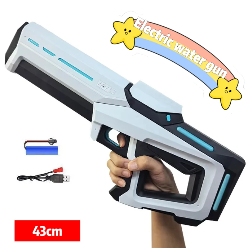 Electric Water Guns For Adults Powerful Squirt Automatic Water Suction Water Blasters Summer Outdoor Beach Toy For Kid Gift