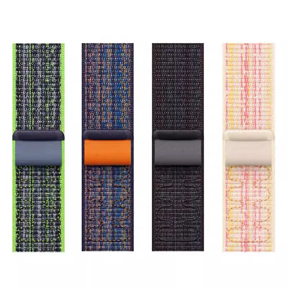 1/2 pièces bracelets à boucle Sport pour bracelet de montre Apple 40mm 42mm 45mm 44mm 46mm bracelet en Nylon correa iWatch série 11 10 9 8 Ultra2 3SE