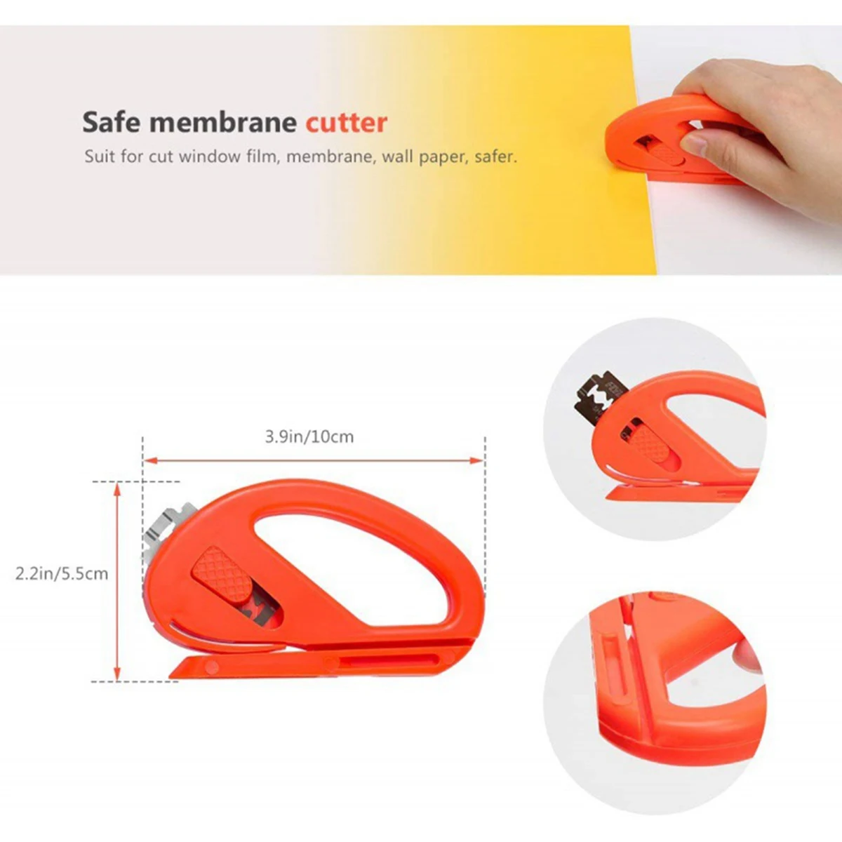 16-Piece Set Of Car Film Wallpaper Tool Wallpaper Smoothing Tool With Seam Roller Hard Scraper Tape Measure