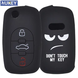 Silicone Remote Key Case Fob Shell Cover For Audi A2 A3 S3 A4 S4 RS4 A6 S6 allroad A8 S8 TT Skin Jacket Sleeve