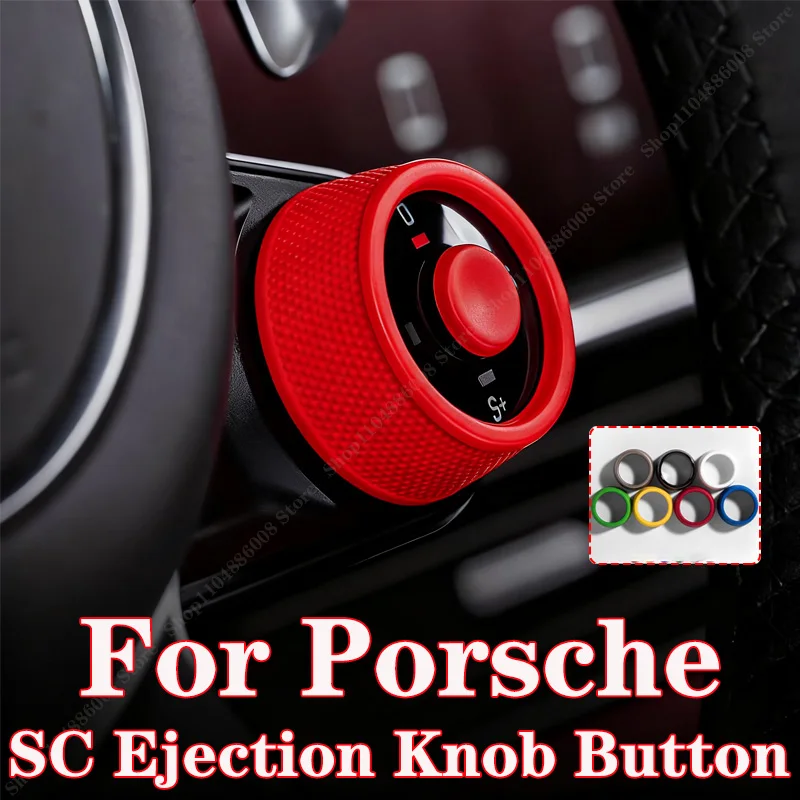 

For Porsche Cayenne/Panamera 2017-2025 Macan/911/718 2016-2024 Taycan 20-25 Multicolour Steering Wheel SC Ejection Knob Button