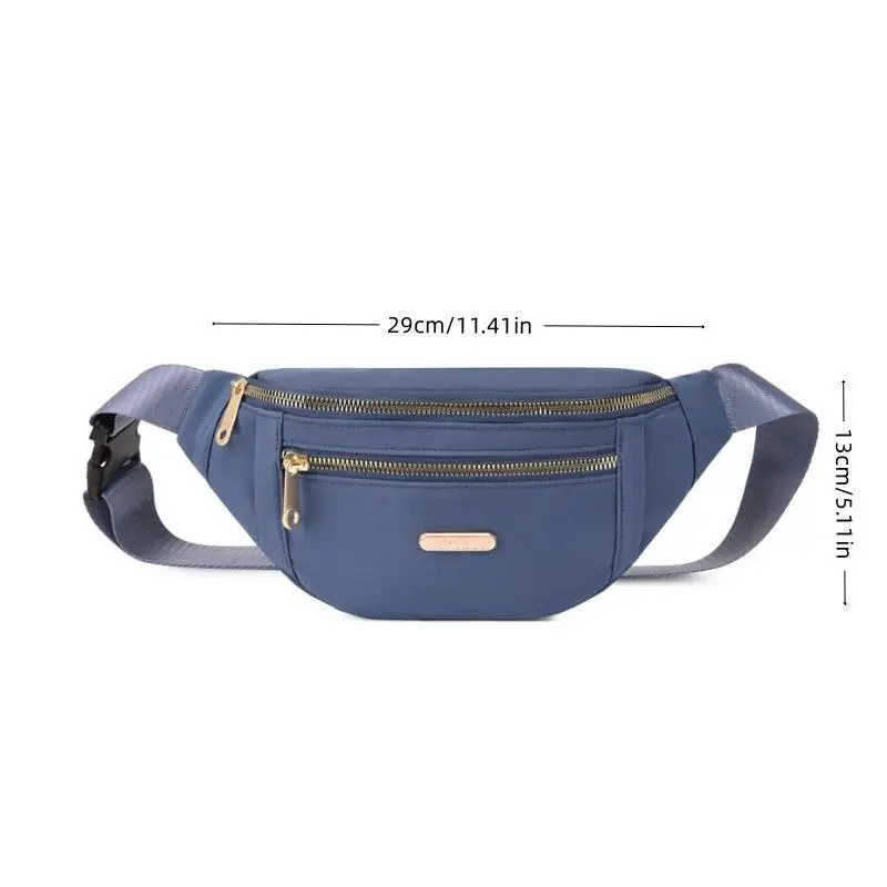 Nylon Sport Waist Bag Multi-Layer Fashion Chest Bag