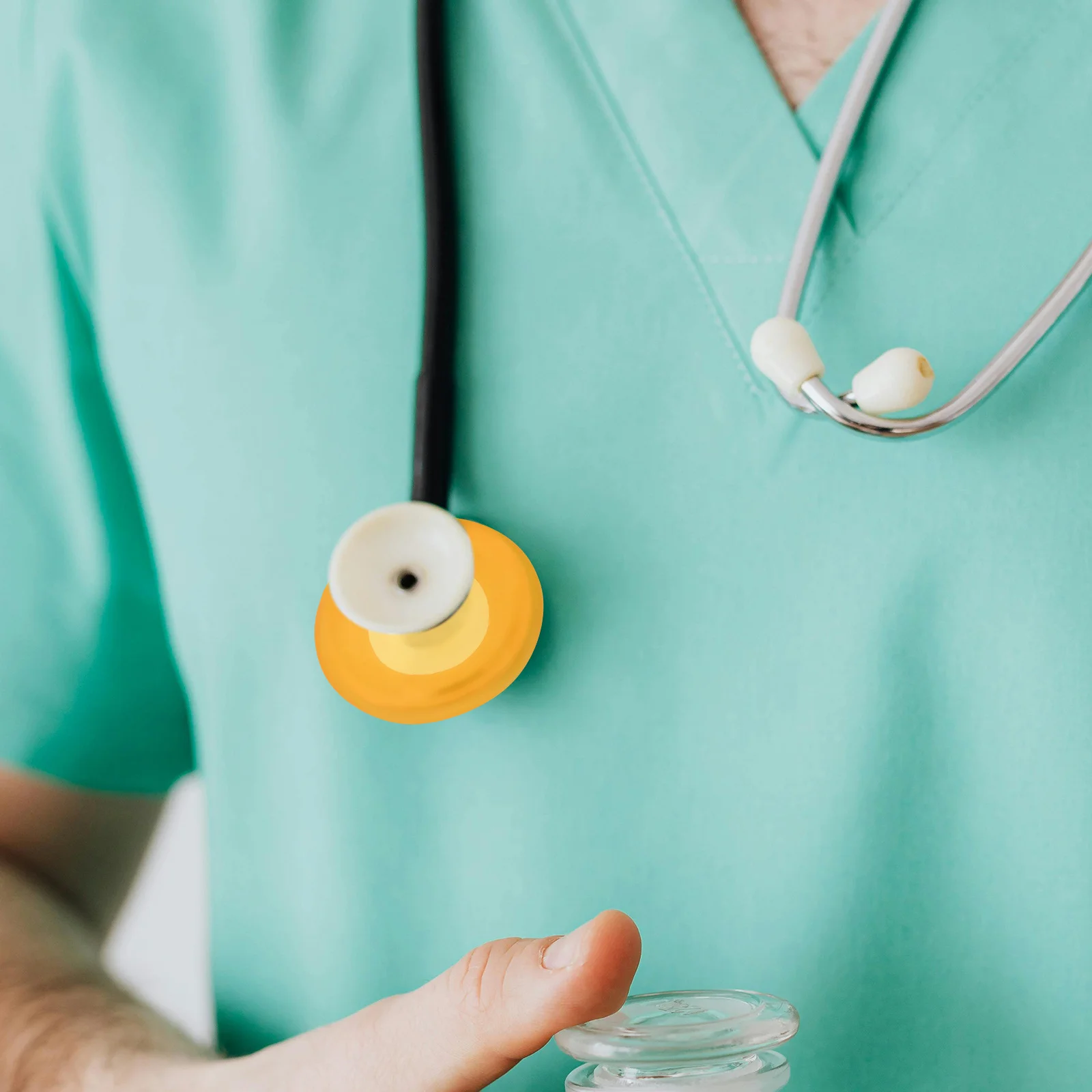 32pcs Silicone Stethoscope Cover Comfortable Protective Head Cover For Stethoscope Diaphragm Bell Spare Parts Medical Teaching