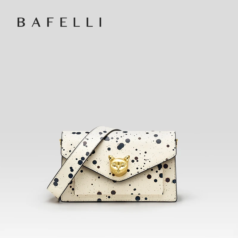 BAFELLI 2026 DAMES TAS MODE TREND LUXE MERK LEDEREN FLAP CROSSBODY PORTEFEUILLE KAT ZOMER STIJL ORIGINELE DESIGNER HANDTASSEN