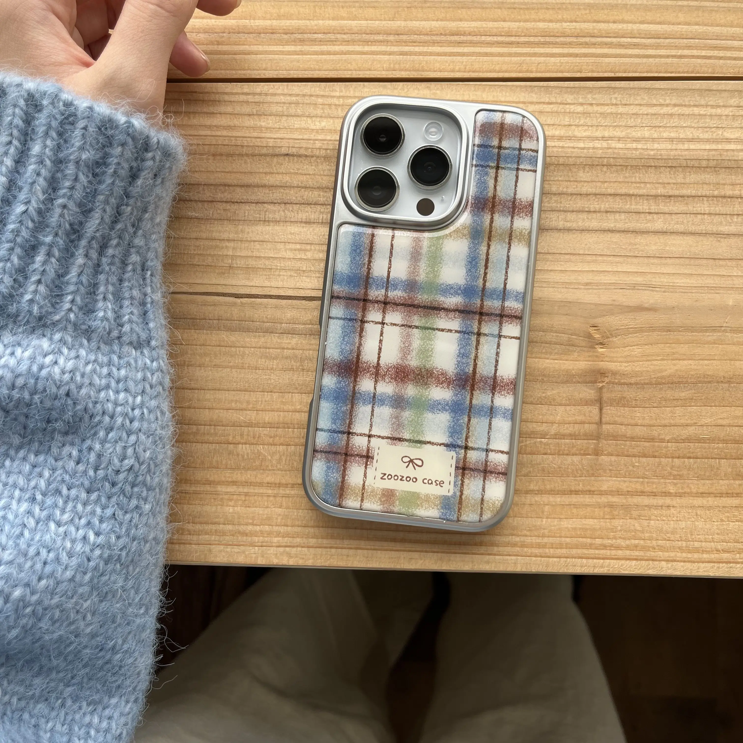 Korean INS Vintage Checkers Pattern Electroplated Frame Chic Phone Case for iPhone 16 15 14 13 Pro Max Back Phone Cover Capa