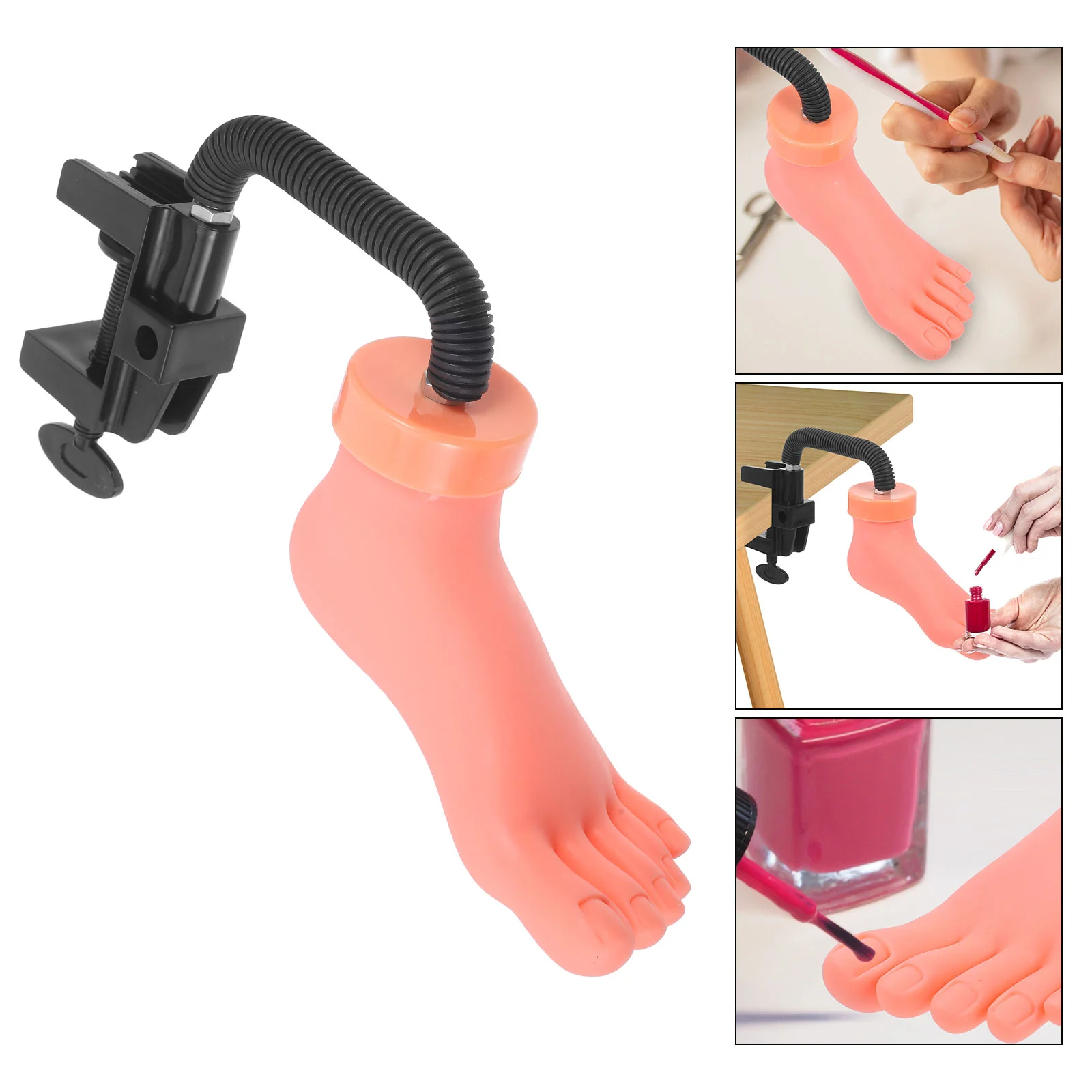 

Nail Practice Foot Model Practical Manicure Training Model Nail Beauty Practice Tool for Lady Girl