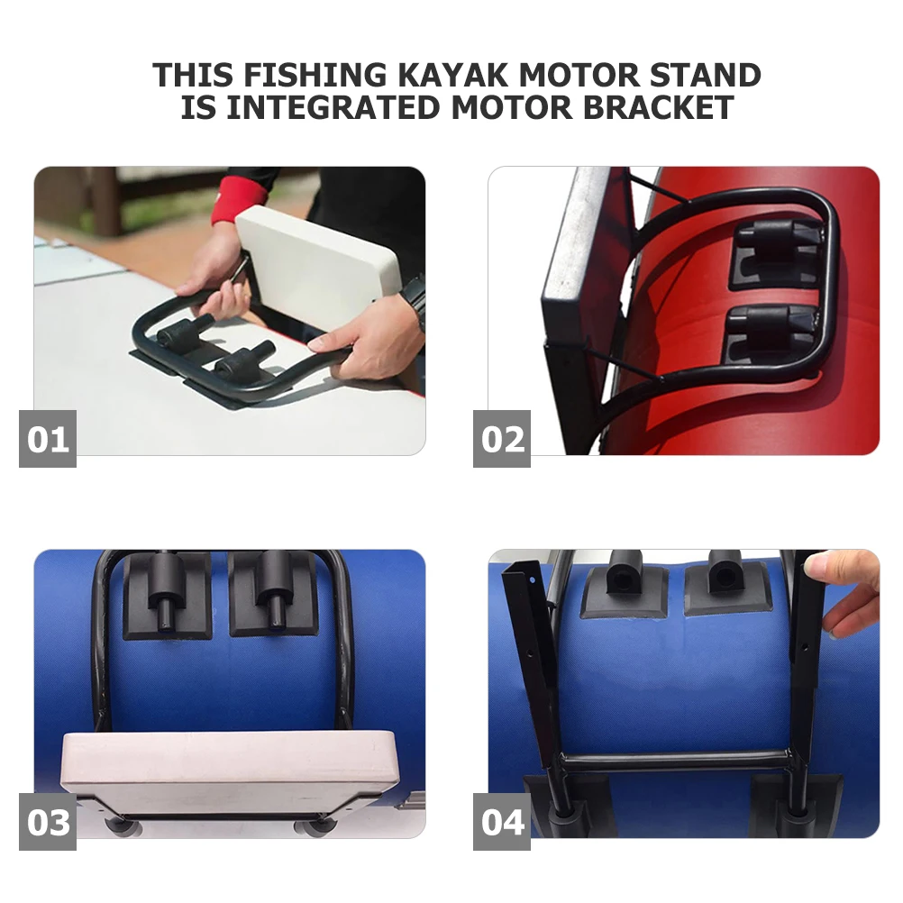 

5Pcs Kayak Motor Mount Bracket Square Buckle Inflatable Boat PVC Engine Fixed Stand Holder Mount Clip Accessories