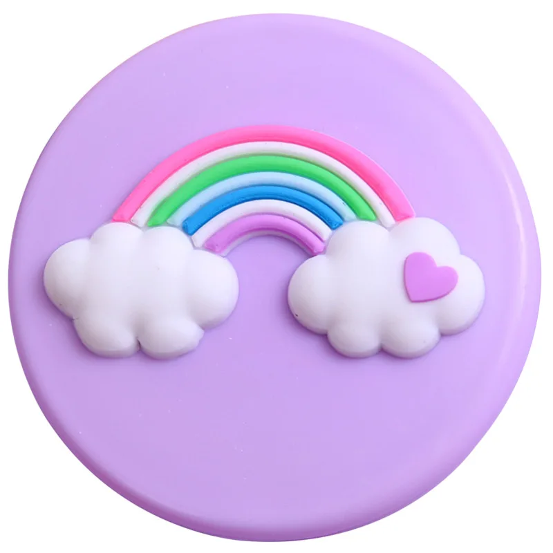 Cute Massage Folding Mirror Portable Pocket Small Travel Girl Hair Brush with Mirror Styling Tools Mini Pocket Mirror