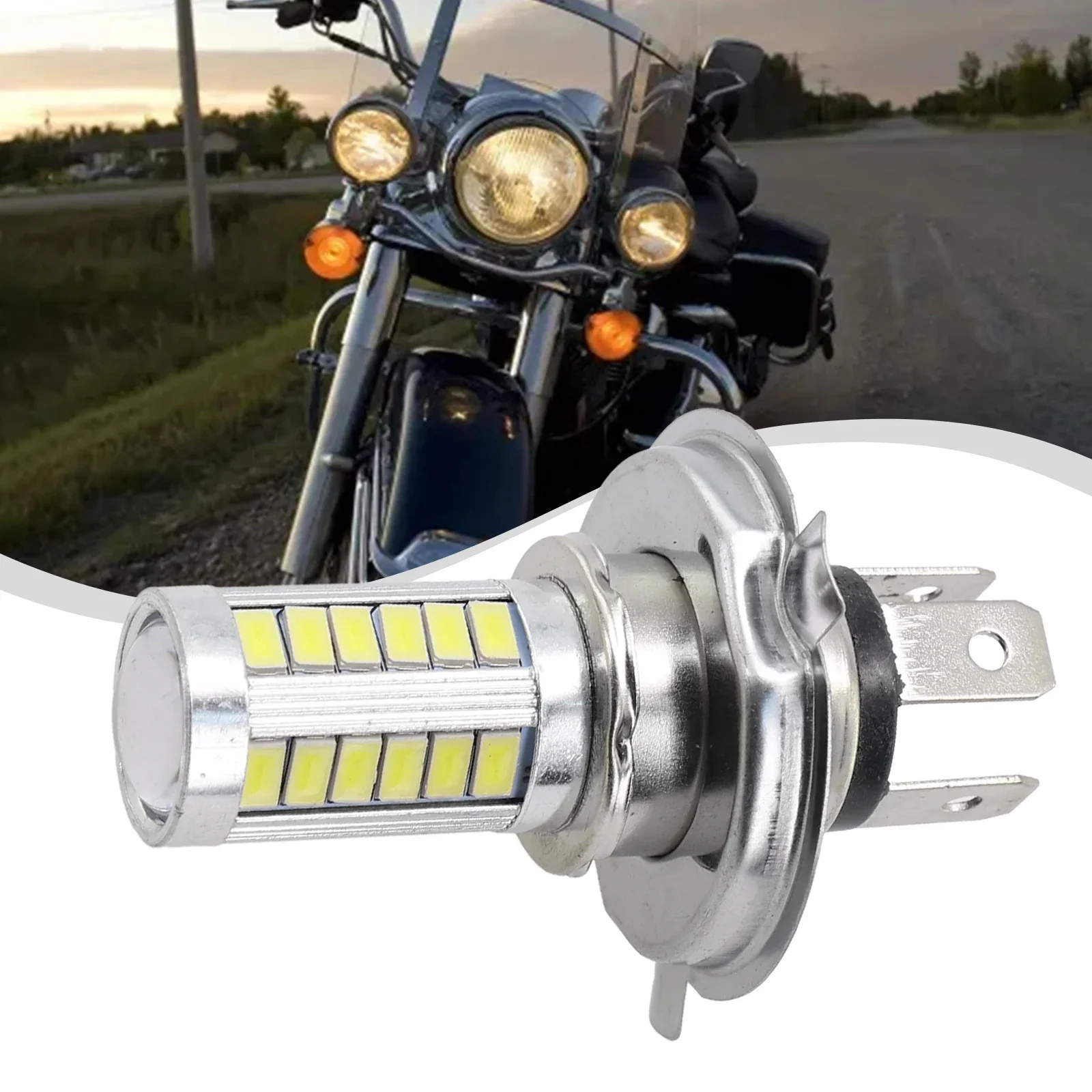 1pcs LED Front Fog Light Car Motorcycle LED Headlight 33SMD H4 H7 H1 H3 Model Bright Spotlight With 360 Degrees Car Led Parts