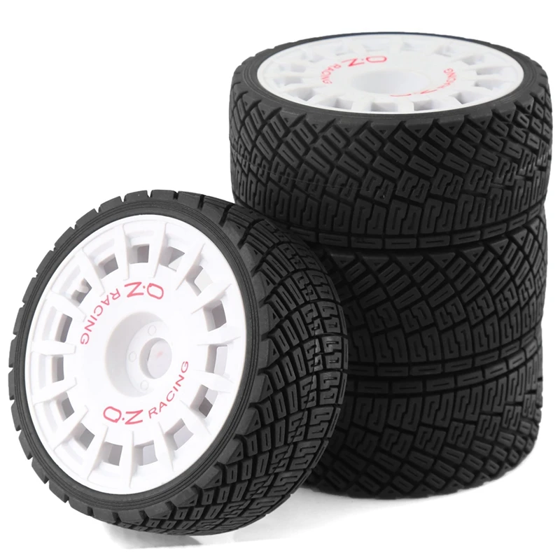 Eco-Friendly-4Pcs 100Mm 1/7 1/8 RC Rally Off-Road Buggy Tires Wheel 17Mm Hex For ARRMA Traxxas/Redcat/Losi/Kyosho HPI/HSP RC Car