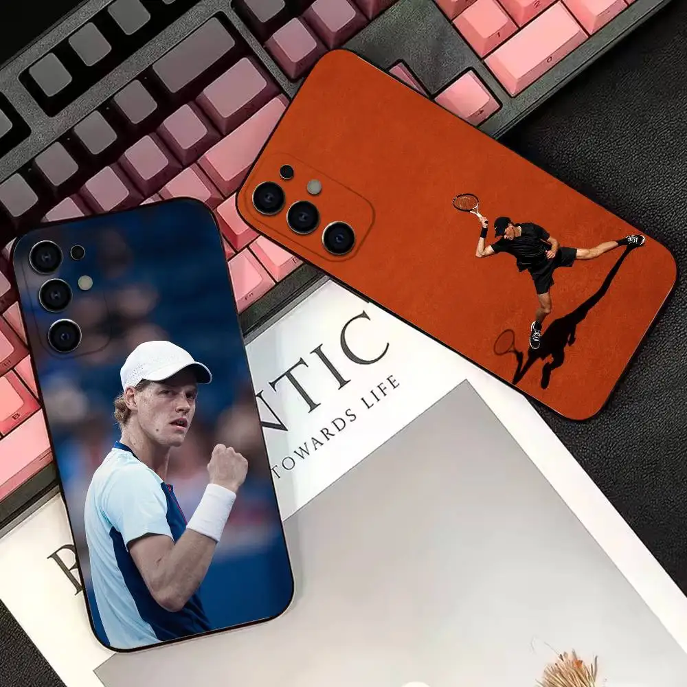 Italian tennis superstar Jannik S-Sinner   Phone Case For Samsung S26,S25,S24,S23,S22 Black Soft Protective Phone Case