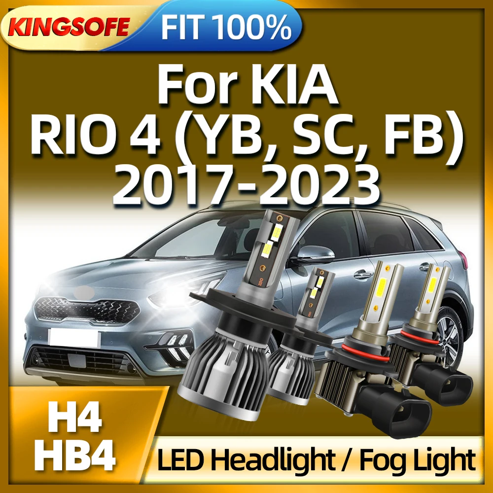 

Roadsun H4 LED Headlights 30000Lm Bulbs Auto HB4 Fog Lights 6000K For KIA RIO 4 (YB SC FB) 2017 2018 2019 2020 2021 2022 2023