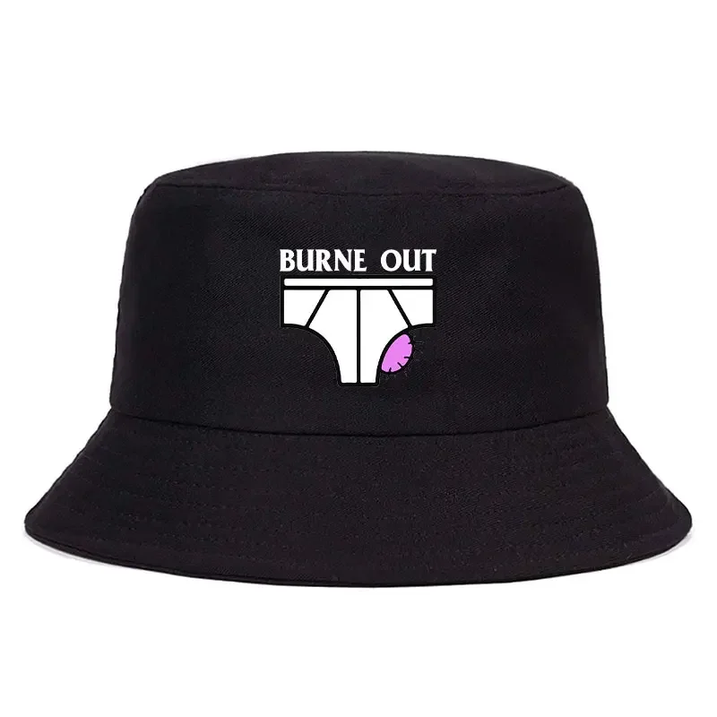 Adult Burne Out Summer Bob Unisex Outdoor Sun Visor Fisherman Cap Woman Man Casual Daily Reversible Bucket Hats Boy Sprots Caps