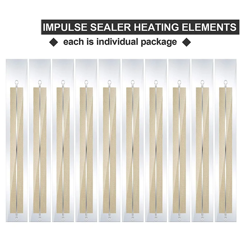 

A53Q-100 Pieces Impulse Sealer Replacement Parts Impulse Sealer Heating Elements Service Spare Repair Parts Kit For FS-200