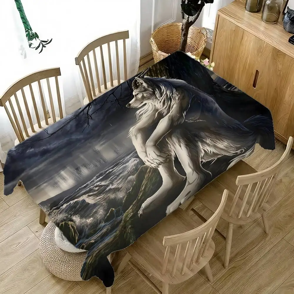 Emo White Wolf Sitt… - image