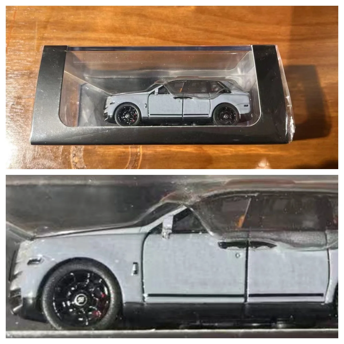 1/64 DCM RR Cullinan Full Open Cement Grey Metallic