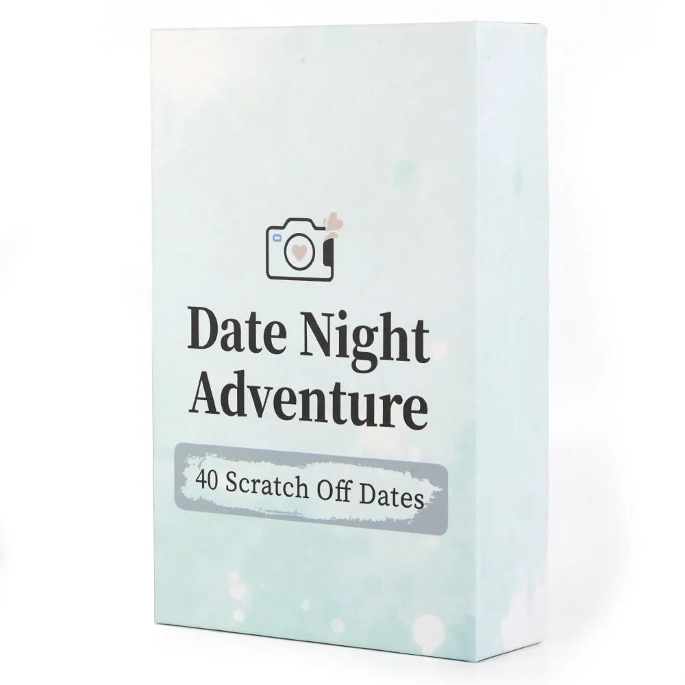 Newest Date Night Advanture 40 Scratch Off Date For Couples, Romantic Gift, Fun Adventurous Card Game