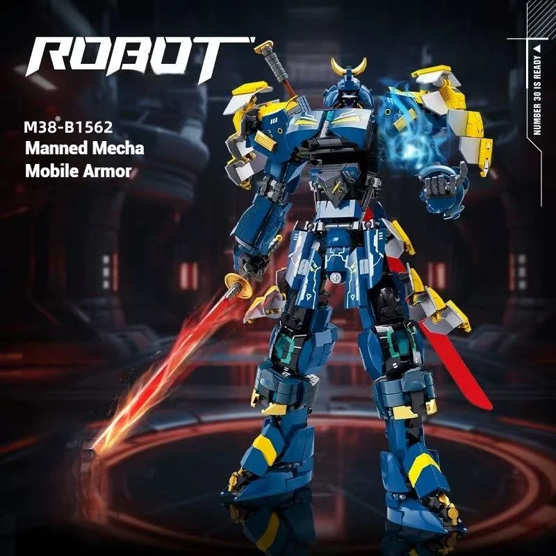 

M38-B1562 Развивающая игрушка-робот-трансформер, строительные блоки, меха, сборка модели, детская праздничная игрушка в подарок