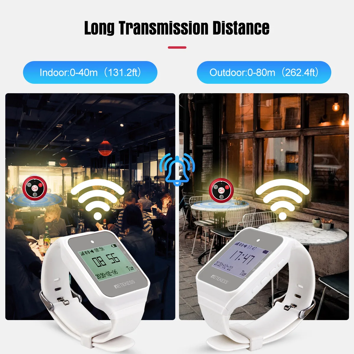 Retekess Hookah Wireless Waiter Calling System Restaurant Pager 4 TD108 Watch 30 T117 Call Button Transmitter For Cafe Bar Hotel