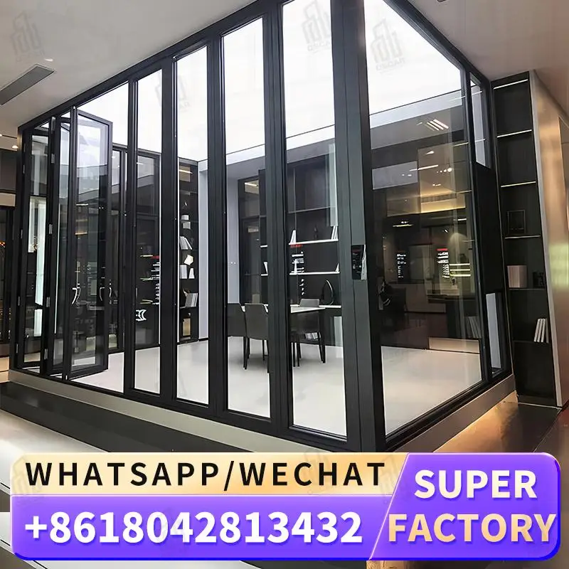 

Customizable Factory Made Foldable Windows Door Ideal for Office Spaces in Europe Windows Foldable door