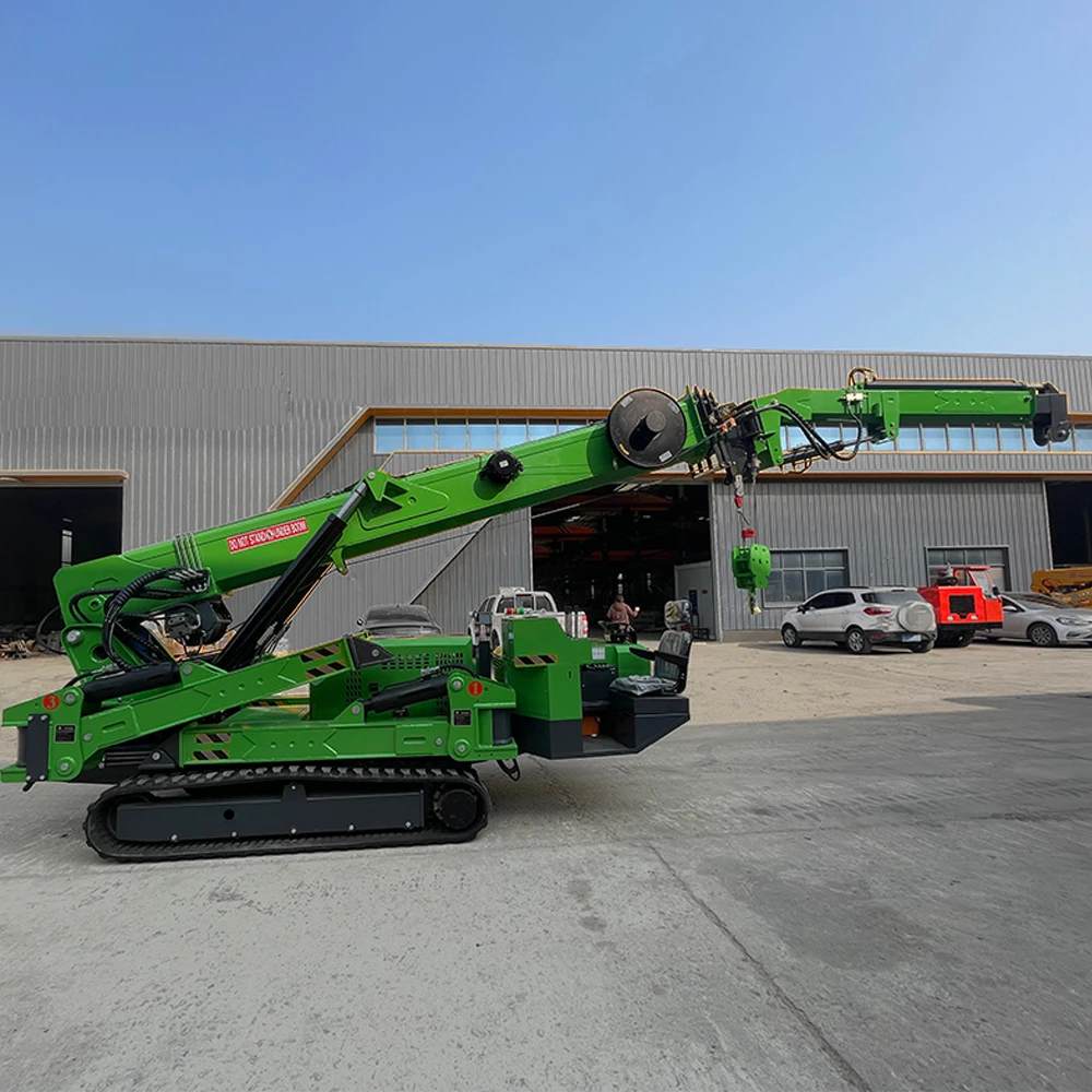 Electric Spider Type Crane 8T 12T 20m Lift Robot Glass Spider Crane with Fly Jib for Construction Professional Glass Handling