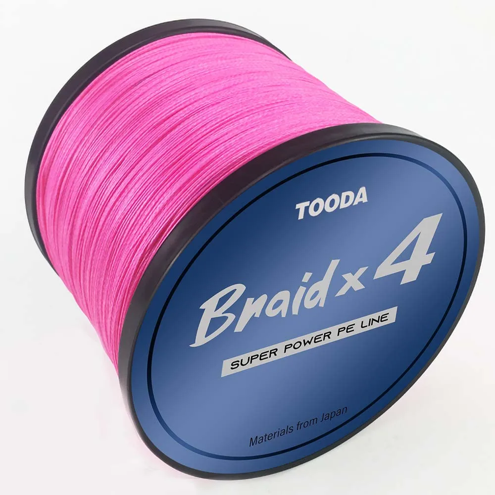 

Braid Fishing Line 4 Strands 1094Yds Enhanced Coating Tech Zero Stretch High Sensitivity Smaller Diameter 8-150LB