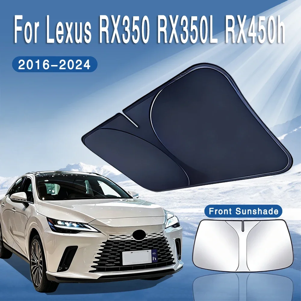 For Lexus RX350 RX350L RX450h 2016-2024 Car Sun Visor Front Windshield Sunshade Heat Insulation Summer Auto Accessories