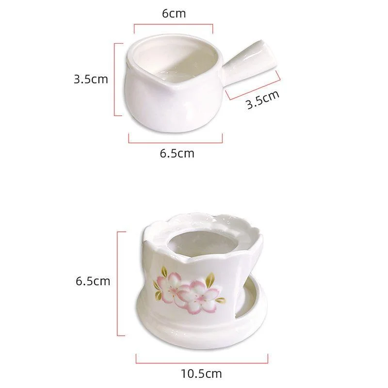 DIY Cherry Blossom Small Stove Homemade Lipstick Tool Lipstick Stove Liquid Heating Container Ancient Lip Grease