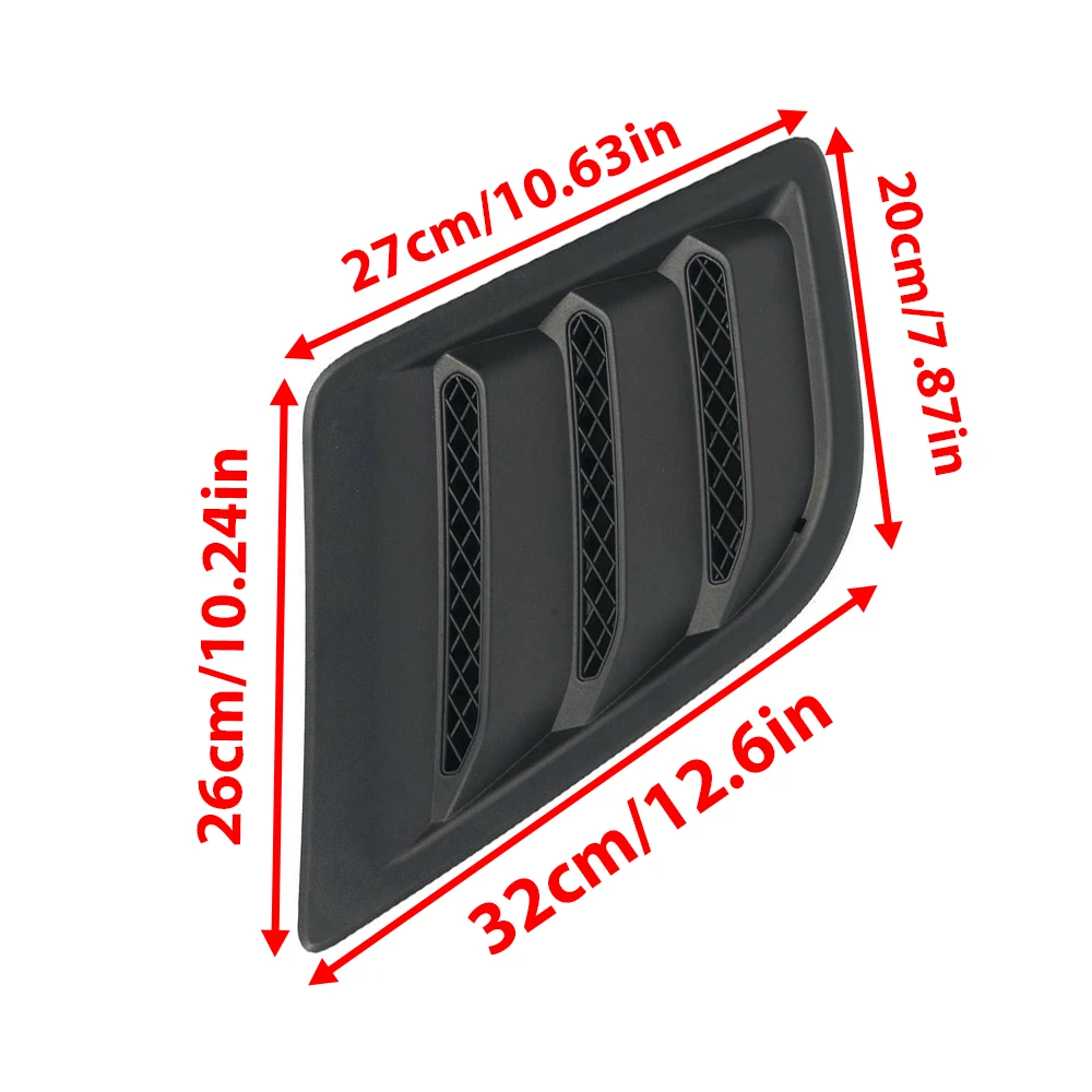 Front Left/Right Hood Bezel Scoop Grille Insert for RAM 1500 2019 2020 2021 68292861AE, 68292860AE