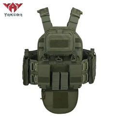 YakedaTactical Vest, 1000D Nylon Molle, Outdoor CS Equipment, Full Plate Carrier, Multifunctional Modular Training, Combat Vest