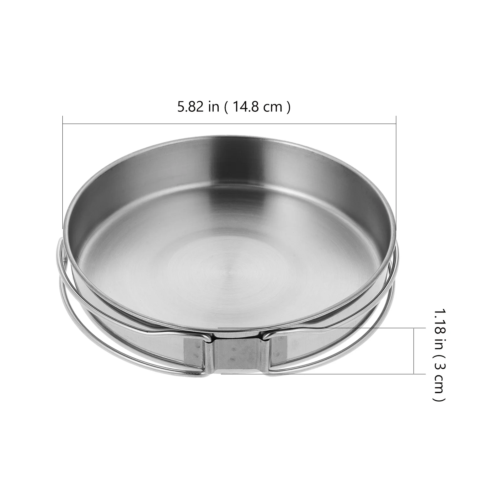 

Compact Folding Frying Pan Stainless Steel Lightweight Outdoor Cooking Utensil for Camping Hiking Non-Stick Cookware