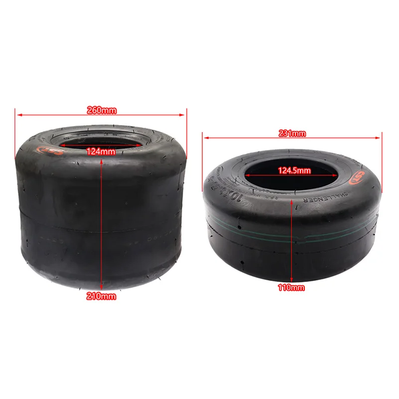 High Quality 10x3.60-5 Go Karts Tubeless Tyre Rain Pattern for DIY Go Karts ATV Wheel 10 Inch 11X7.10-5 Vacuum Tire image 4