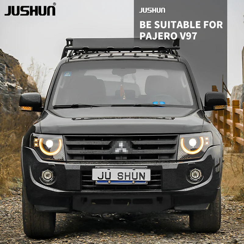 Picture 6: JUSHUN Car Upgrade Led Headlight Head Light Front 2005-2021 Head Lamp Front Lamp Accessories for Mits ubishi Pajero V97 Light