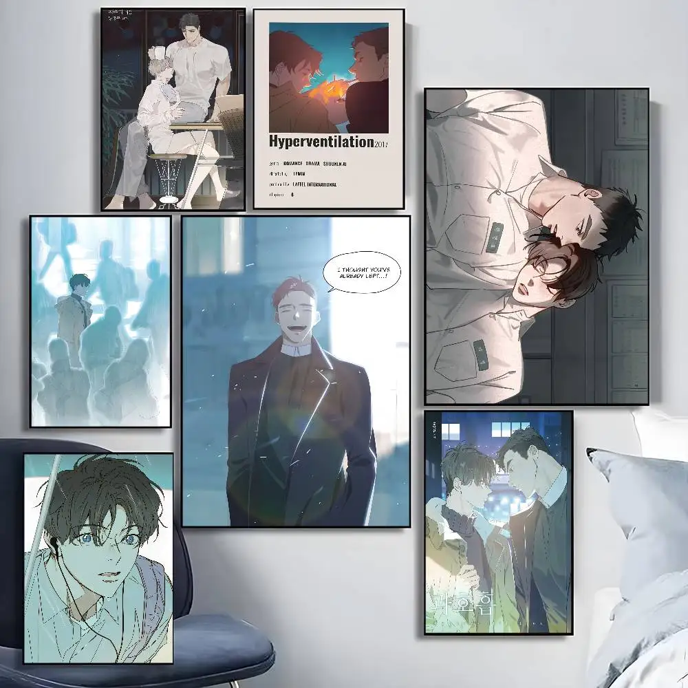 

Anime H-Hyperventilation LEE MYONGI SEON HO Poster Waterproof HD Art Wall Decal Self-Adhesive Print. Aesthetic Home Room Decor f