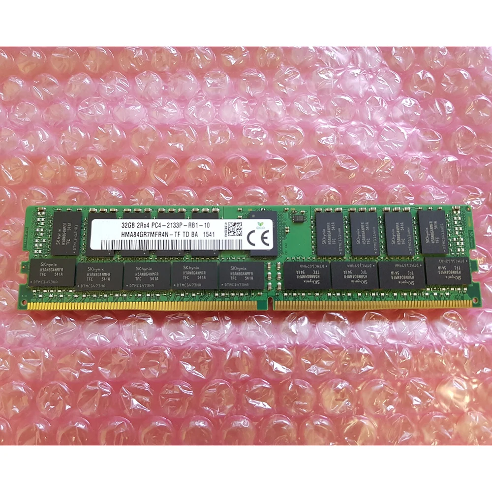 Memoria RAM de 1 piezas, 32GB, 32GB, 2RX4, DDR4, 2133 PC4-2133P, ECC REG, para SK Hynix, HMA84GR7MFR4N-TF de memoria