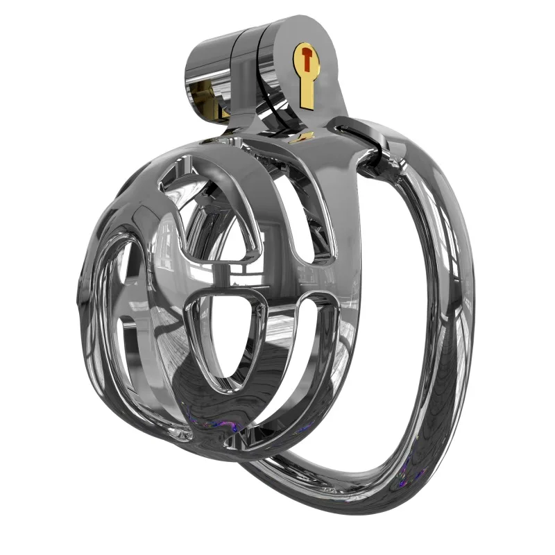 Male Dazzle Chastity Cage 4 Size Ring with Urethral Catheter Abstinence Bondage Penis Cages Cheat Proof BDSM Adult Play Sex Toys