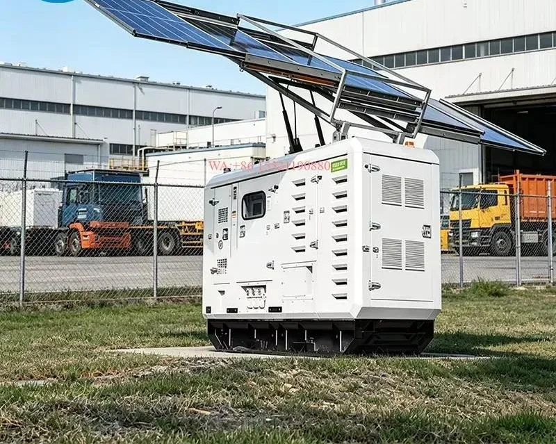 wmwmnu for CNMC 40KW 50KVA 60KW Hybrid Power Station Solar Diesel Generator Set Containerized Energy Storage System for