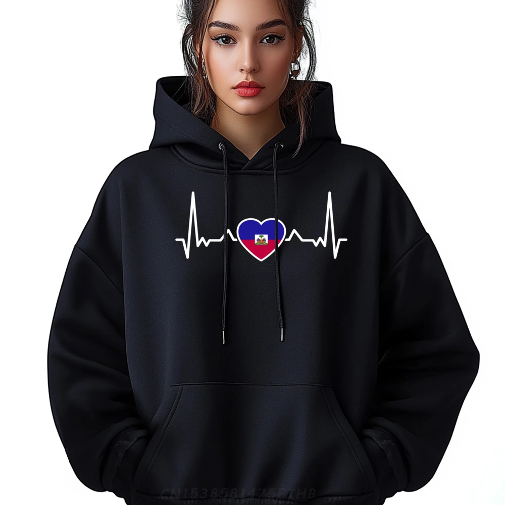 Haiti Heartbeat Haitian Flag Haitians Streetwear Men Summer Luxury Brand Design Men's Winter Clothes