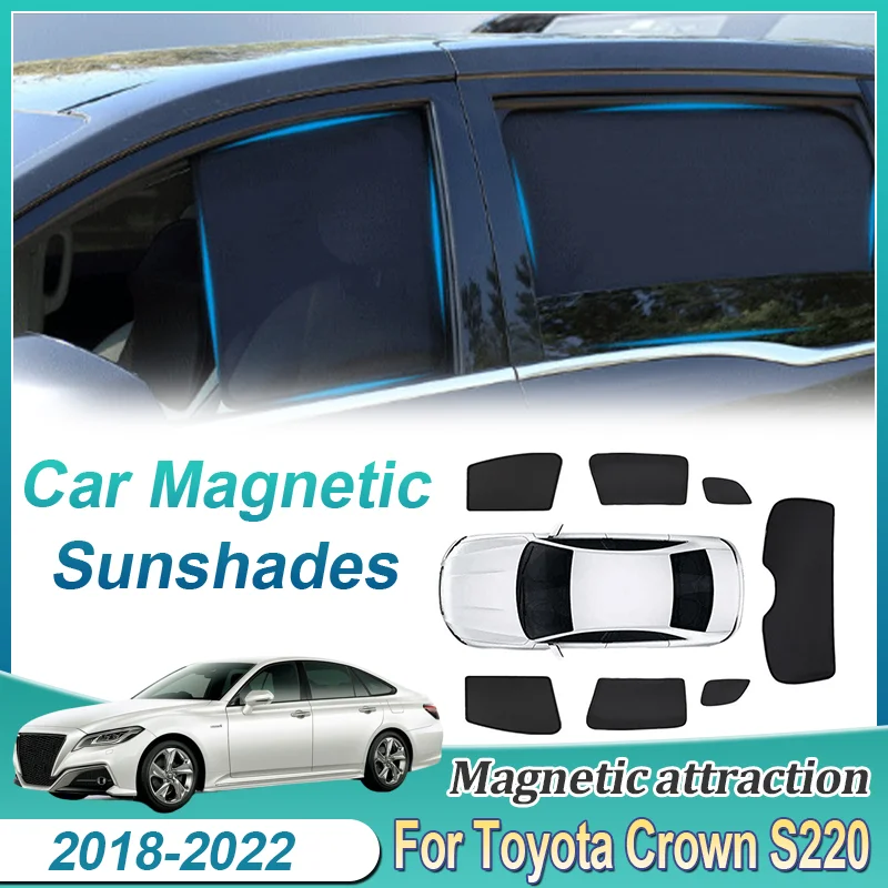 

Автомобильный магнитный солнцезащитный козырек с защитой от УФ-лучей, блокирующий занавес, детали для Toyota Crown S220 2018 2019 2020 2021 2022