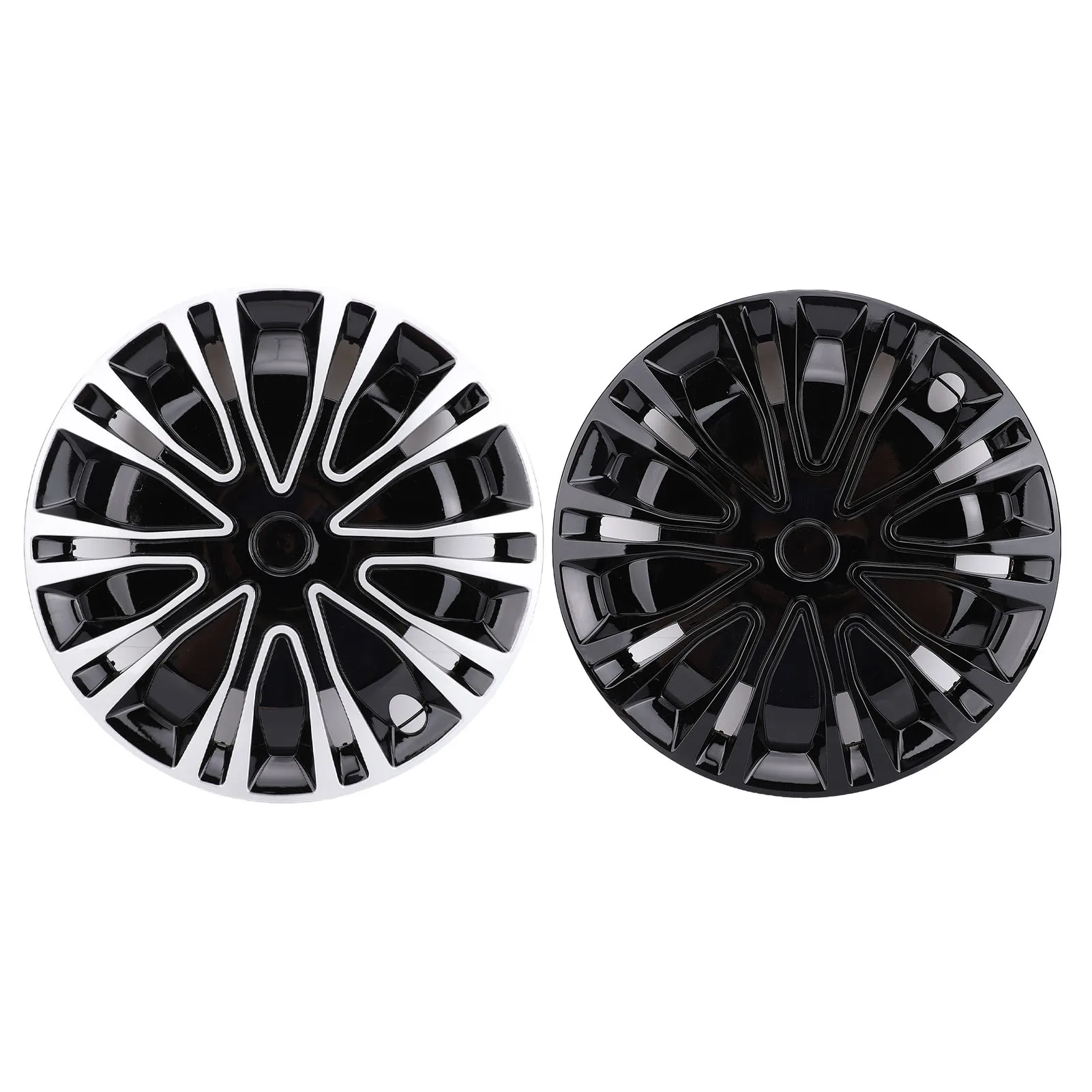 4 Pcs 15 Inch Wheel Cover R15 Hub Caps Snap On Hubcaps Universal Fit Snap On ABS R15 Wheel Rim Cover for Most Cars Truck SUV