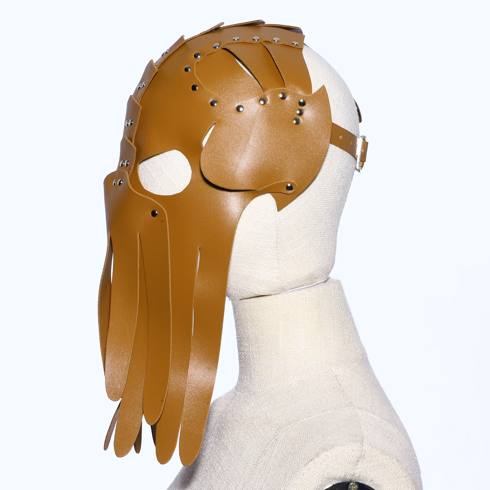 Unisex Octopus Tentakel Verstellbare Kapuze Abdeckung Party Maske Requisiten Zubehör Cosplay Maskerade Gesichtsbedeckung Kunstleder Gothic Maske